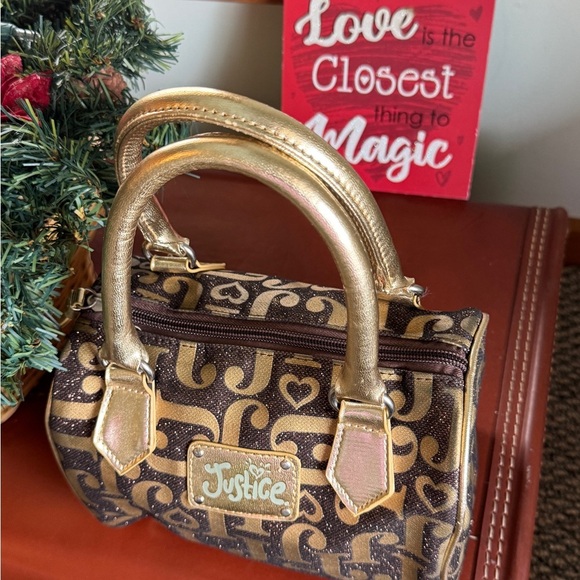 Justice Brown And Gold Bag - Picture 3 of 7
